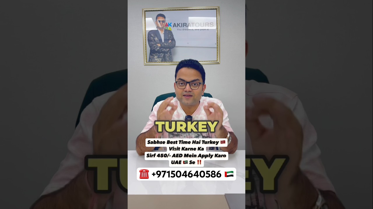 Turkey Tourist Visa from UAE in 450 AED | Turkey Visa #turkeyvisitvisa