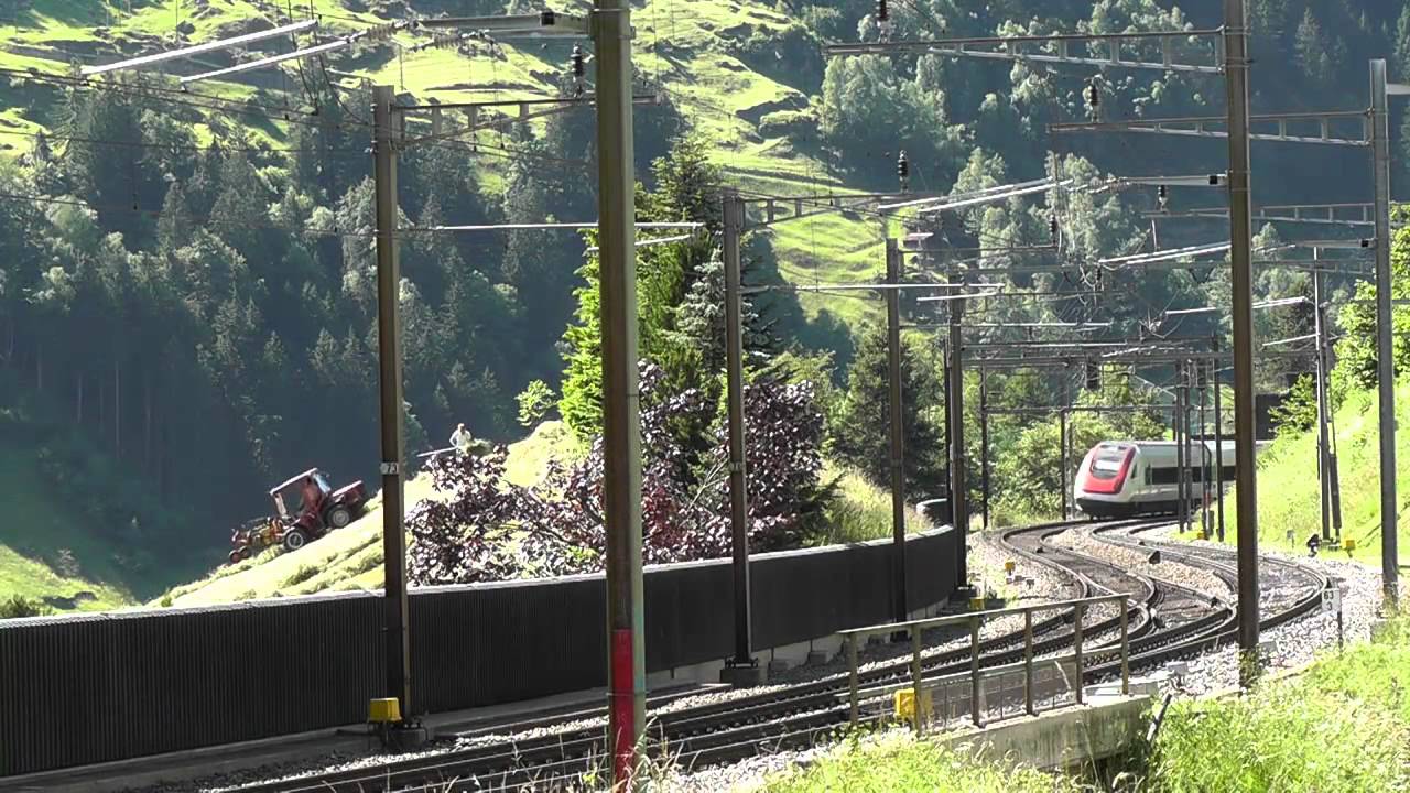SBB Gotthard line - June 2011 at Wassen - Part 1/3