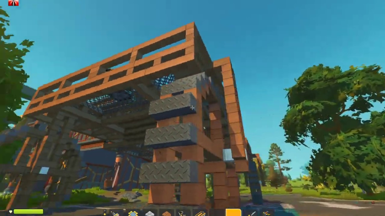 Scrap Mechanic Survival - Mobil Base 3.0 No Fuel Controller Engine Hill Climb Good Grip