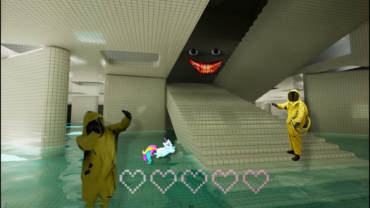 Lets Play BACKROOMS ESCAPE TOGETHER #5 nach der PIXELKOTZE geht es SCHWIMMEN | @EddieAdventure
