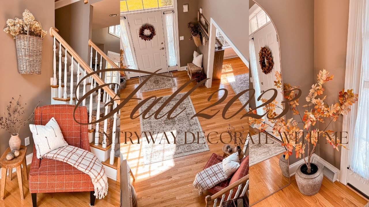 COZY FALL 2023 ENTRYWAY DECORATE WITH ME | ENTRYWAY DECORATING IDEAS FOR FALL