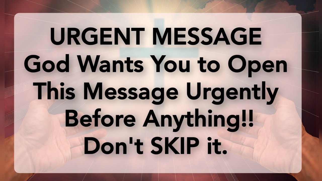Before Anything Jesus Wants You To Open This  Urgently / Eye-opening  & Motivational Video