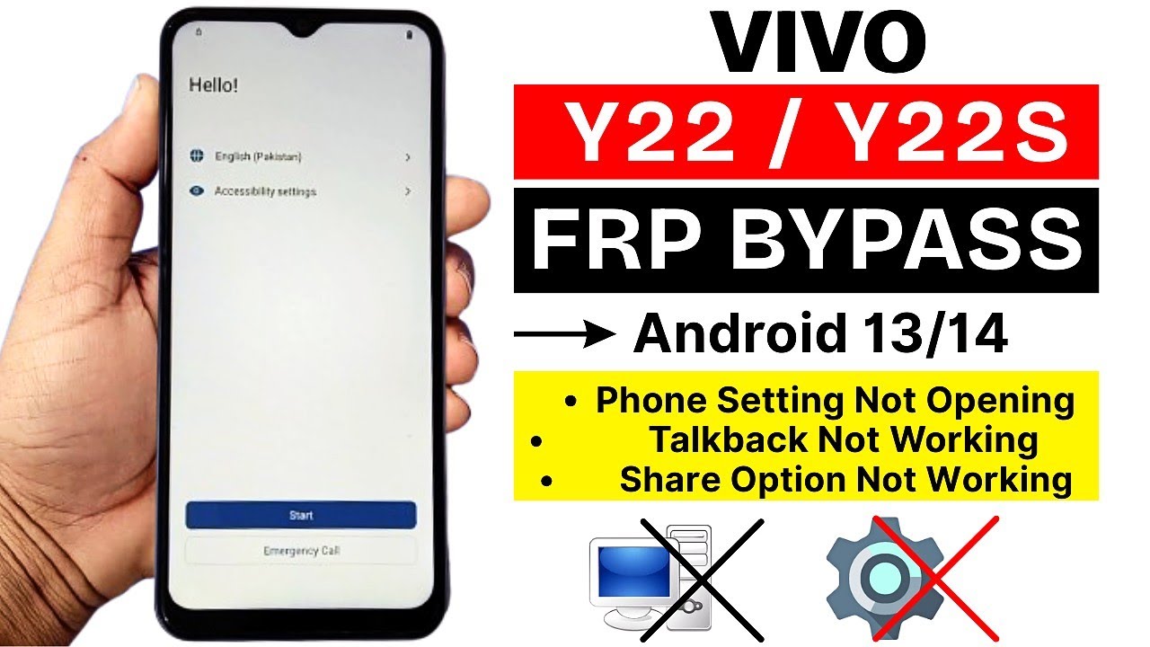 Vivo Y22 | Y22s Frp Bypass Android 13 Without Pc 2025 | Setting Not Opening / Share Article Not Work