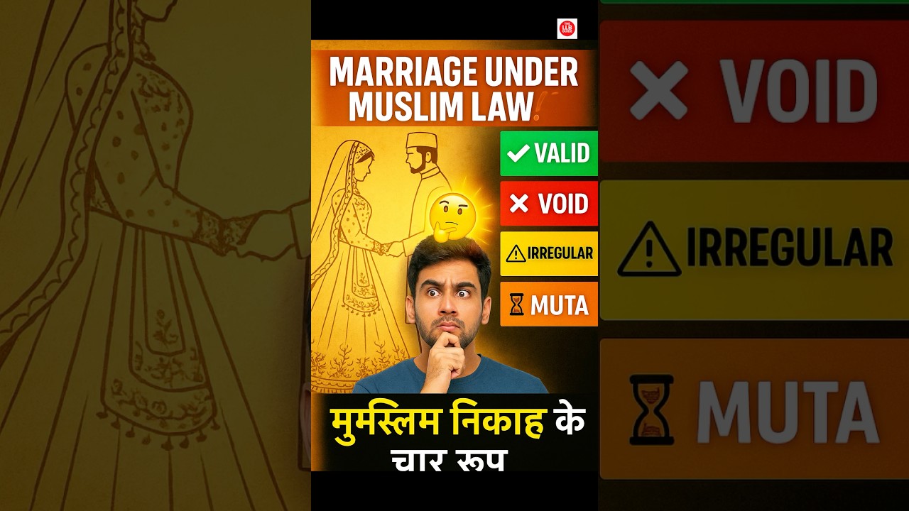 Muslim Marriage Law Explained: Valid, Void, Irregular & Muta Nikah! #LLB #Lawyer #Muslimlaw #muslim