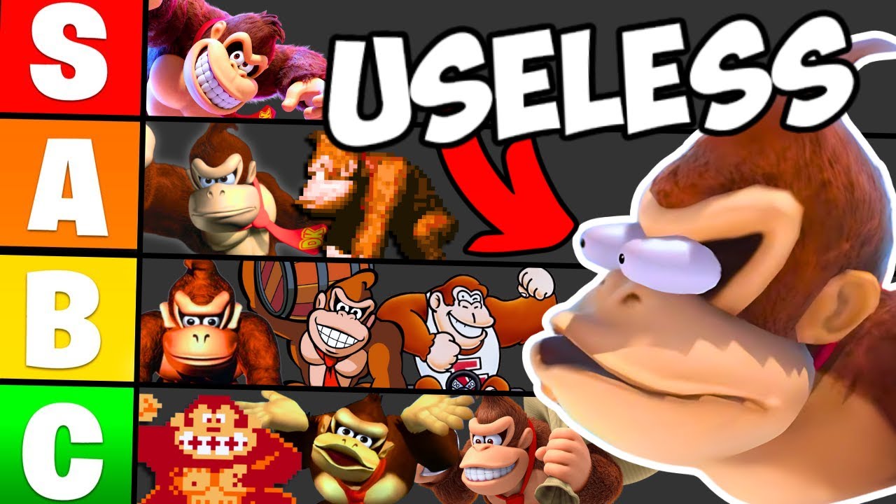 Ranking How USELESS Donkey Kong is in Every Game