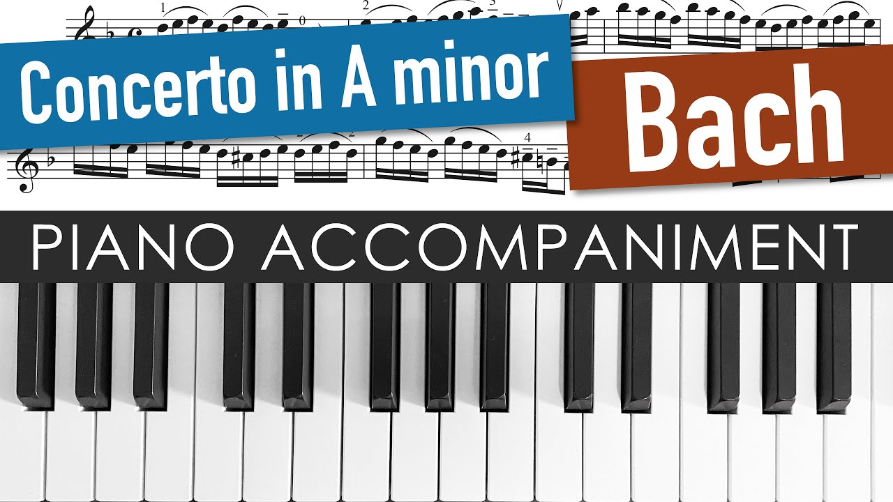 Bach Violin Concerto in A minor BWV 1041, 1st Mov. | Piano Accompaniment + Violin Sheet Music