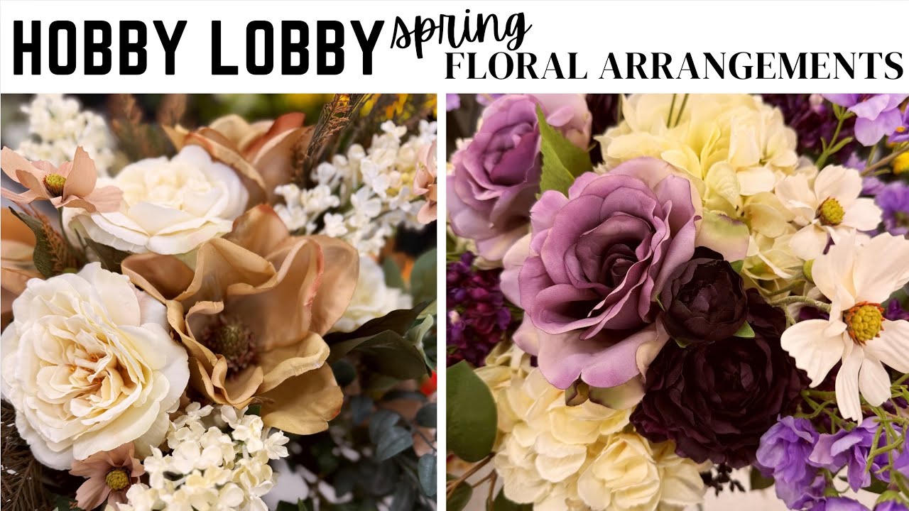 HOBBY LOBBY SPRING FLORAL ARRANGEMENT IDEAS || HOW TO || FAUX STEM ASSEMBLING || 2025
