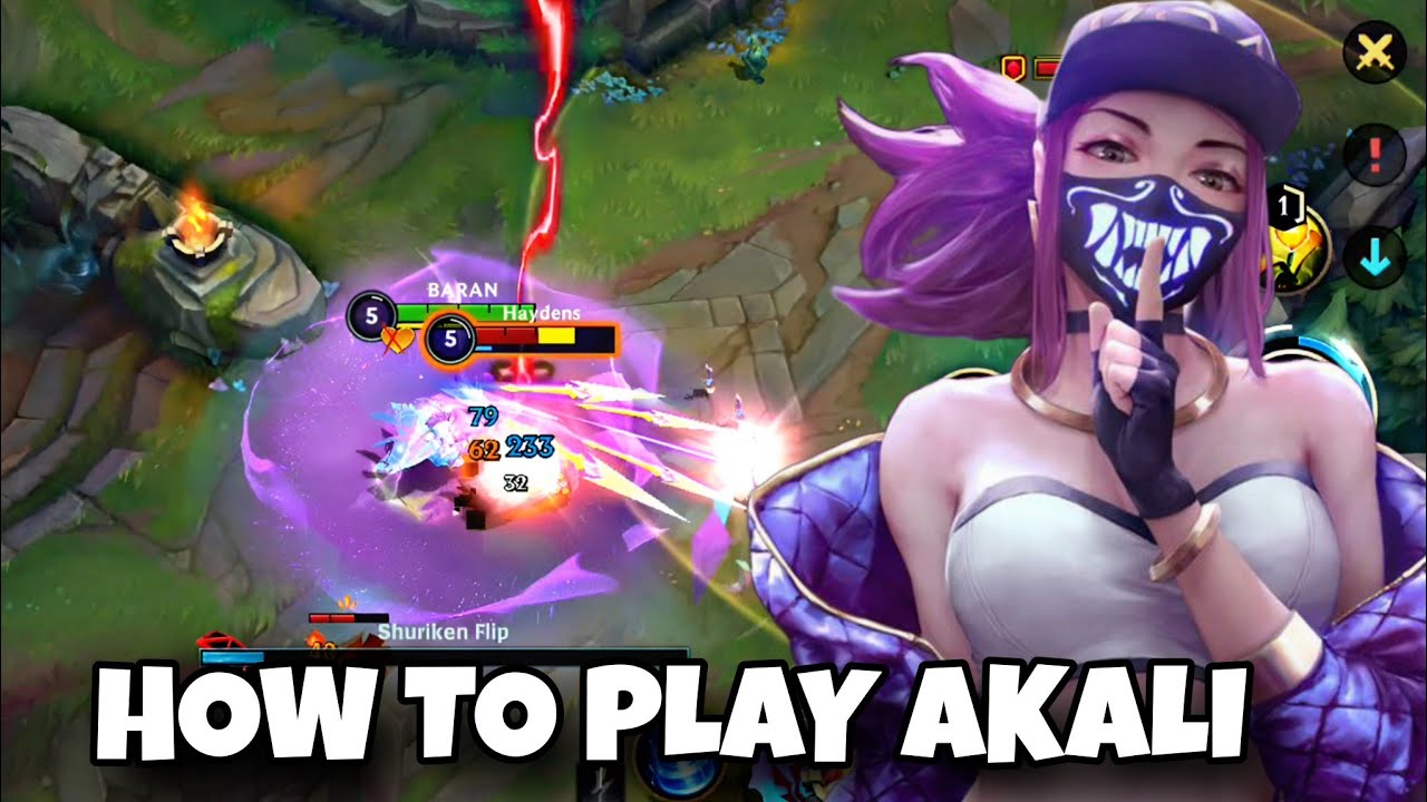 WILD RIFT : HOW TO PLAY AKALI | WILD RIFT AKALI BEST BUILD & RUNES