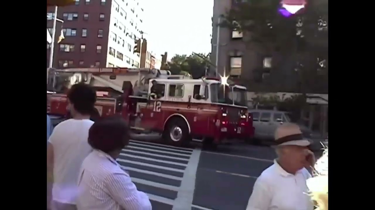 Footage of FDNY Tower Ladder 12 Responding on 9/11 (Footage by David Rinella)
