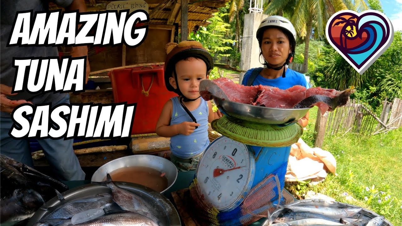 BEST TUNA SASHIMI of my life | ISLA PAMILYA | SIQUIJOR ISLAND | PHILIPPINES