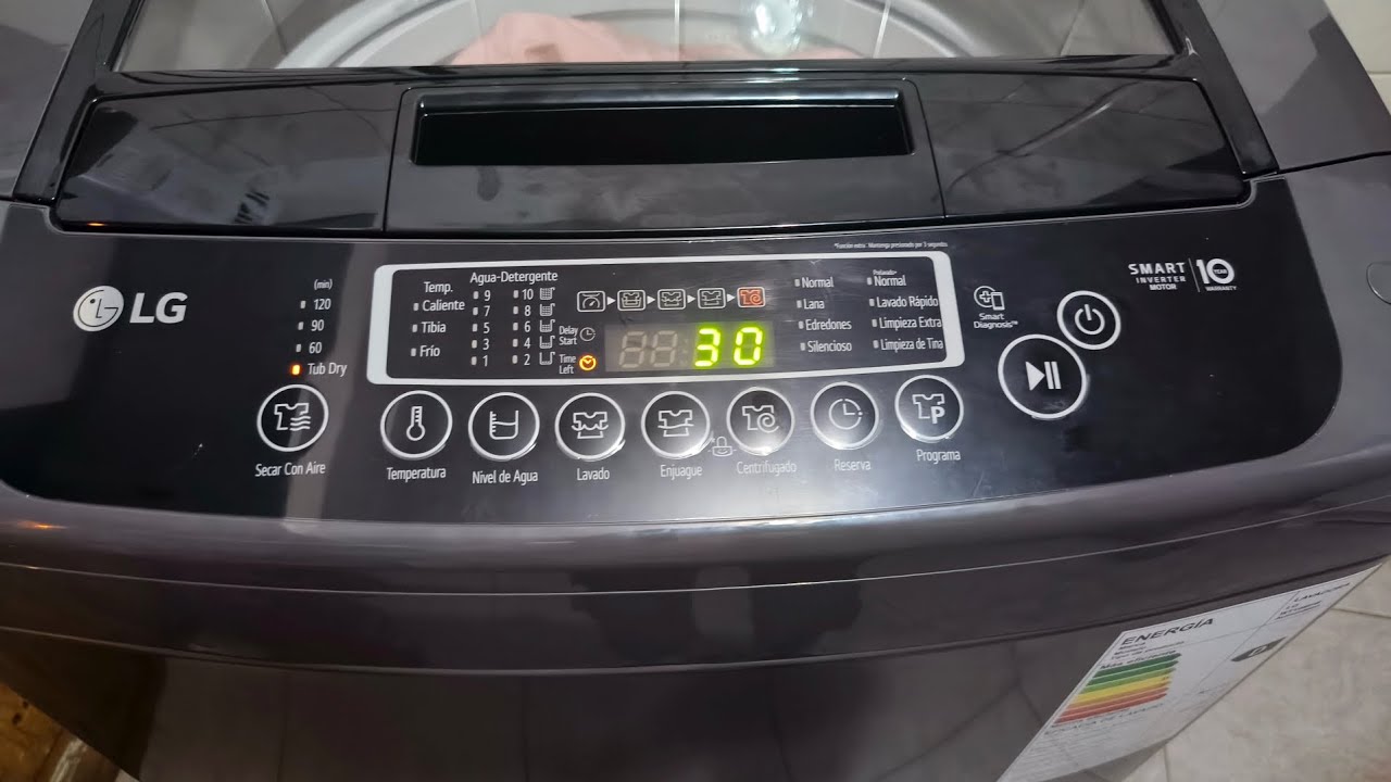 Lavadora LG Smart Inverter 19Kg completo