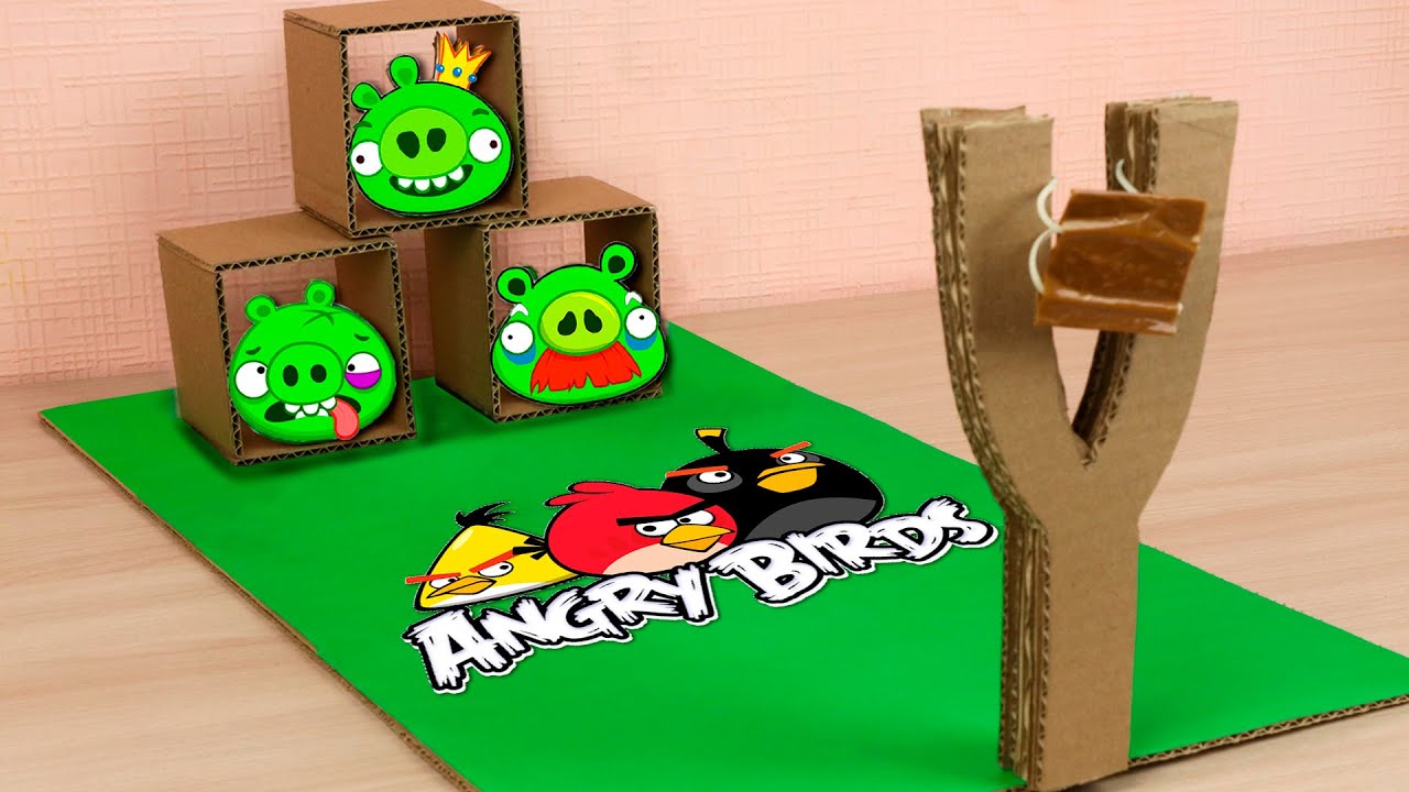 How to Make Angry Birds in Real Life - Cardboard Game DIY
