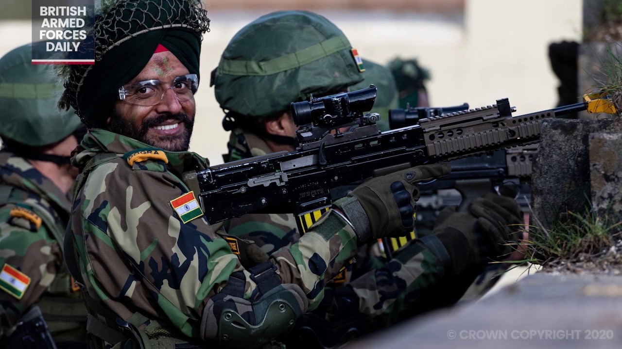 BRITISH ARMY SHARE TRAINING EXPERIENCE WITH INDIAN SOLDIERS