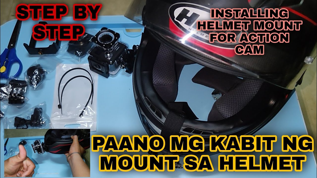 SUPREMO 4K PLUS | Paano mg kabit ng camera sa helmet | Motovlog camera setup