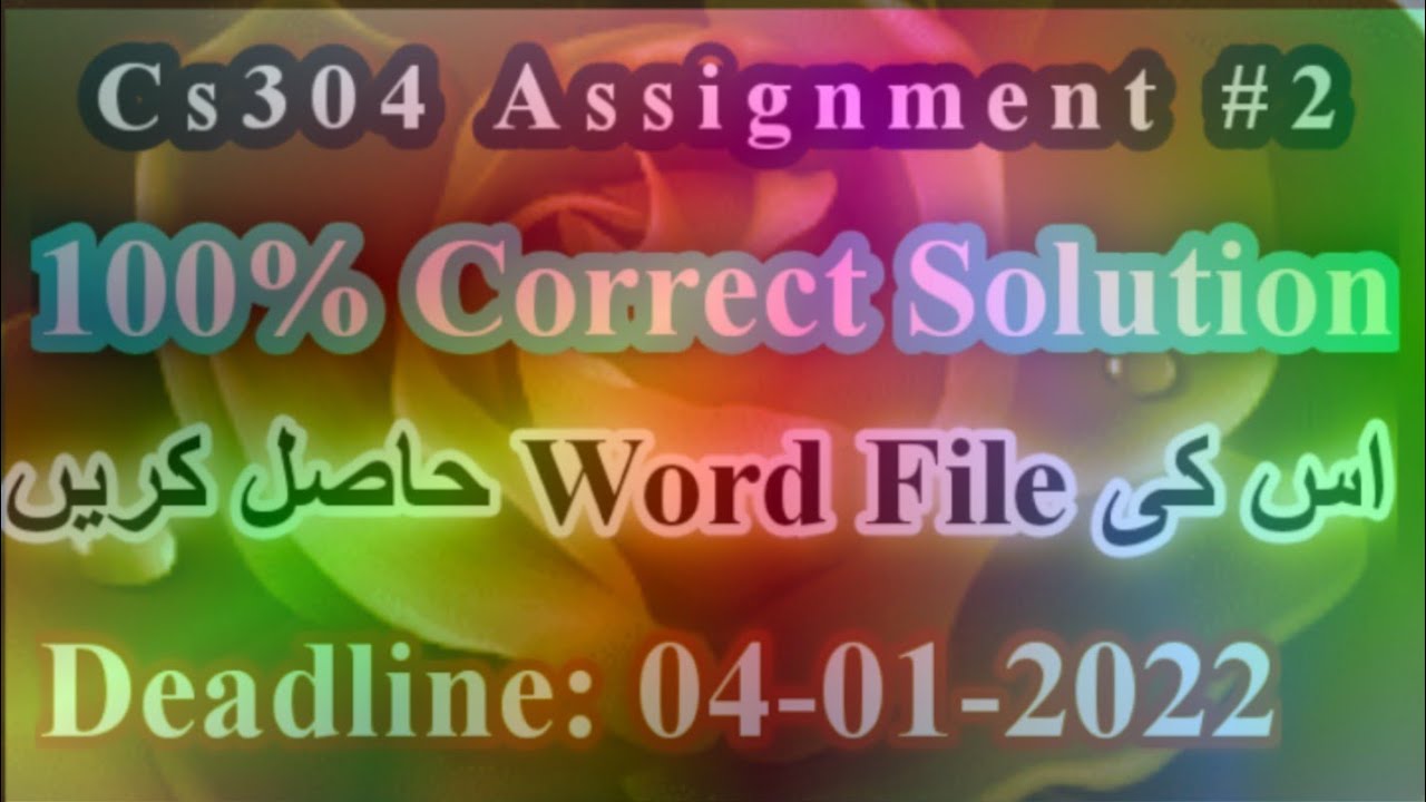 Cs304 Assignment 2 solution | #Cs304Assignment2Solution @mnheroboss9969