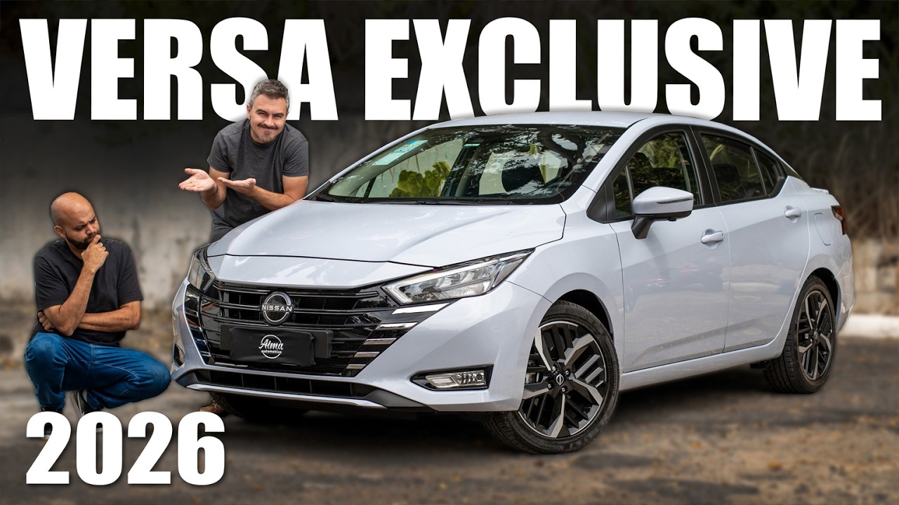 VERSA EXCLUSIVE 2026, o Sedan Compacto da Nissan Top de Linha! Vale a pena?