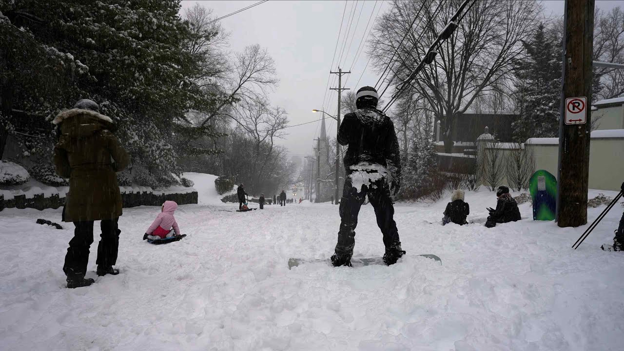 walk with me through snowy Pittsburgh
