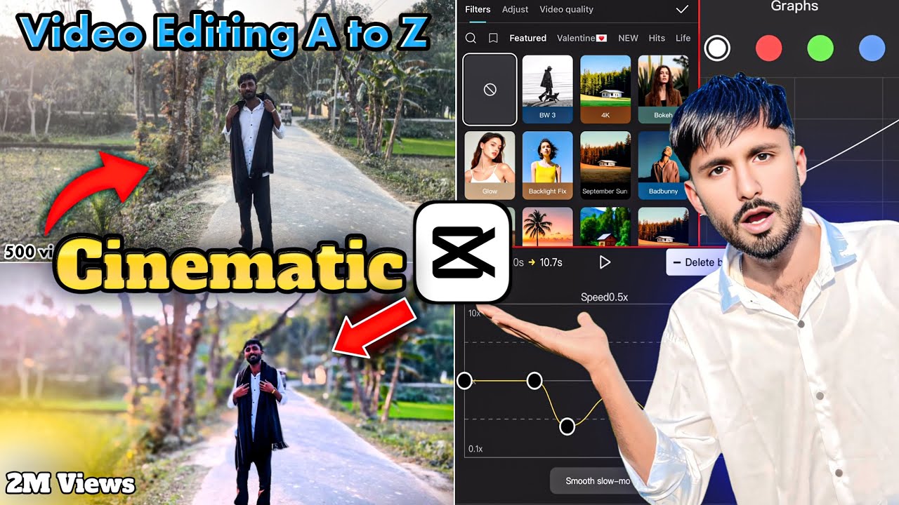 Cinematic ভিডিও কিভাবে এডিটিং করবেো | Cinematic Video Editing tutorial | Capcut Video Editing 