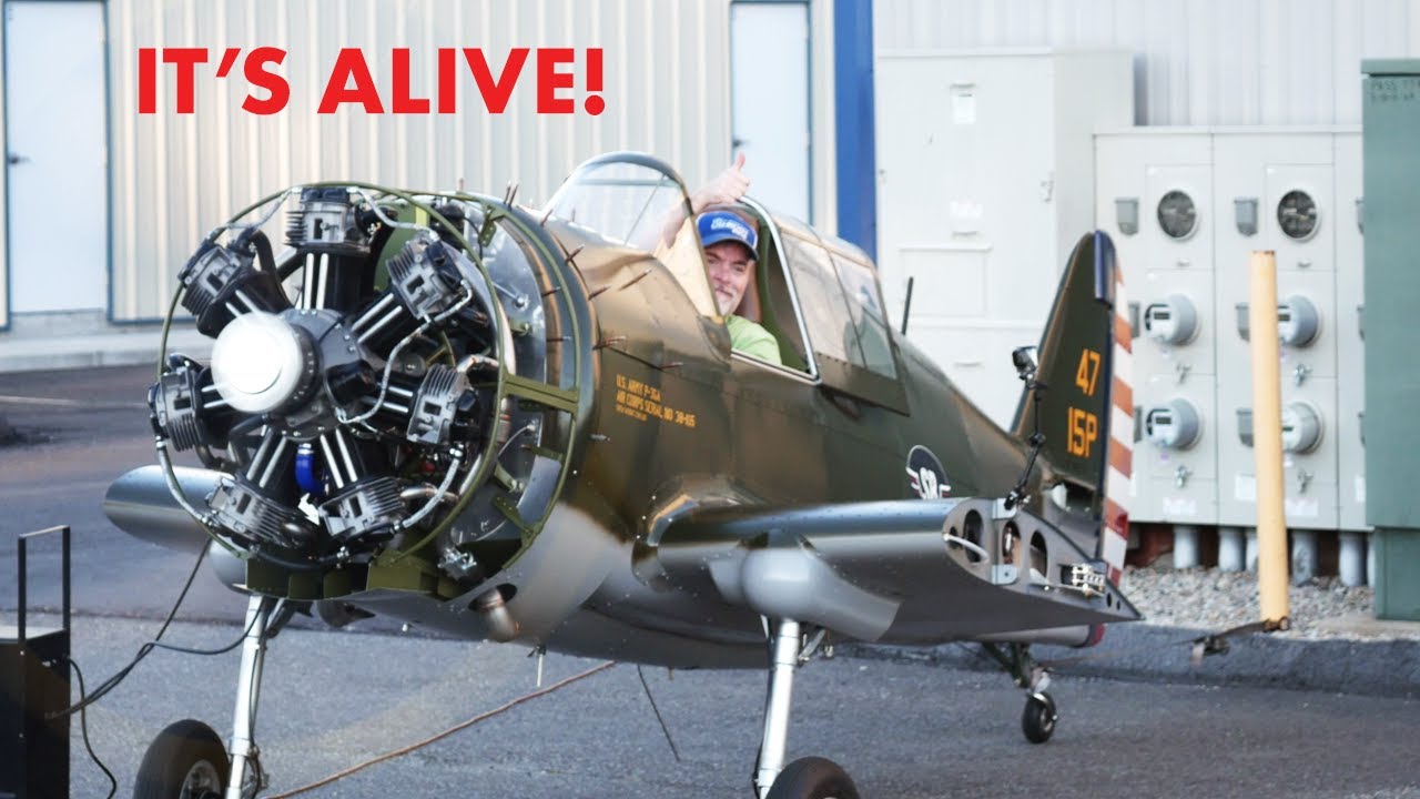 P-36 Replica Verner 7U Radial - First Run!