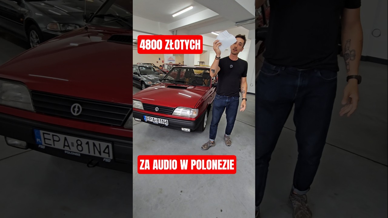 TERAZ TO GRA! POLONEZ WĄSKIE CARO #szafran #motoryzacja #fiat126p #prl #polonez #caro #audio