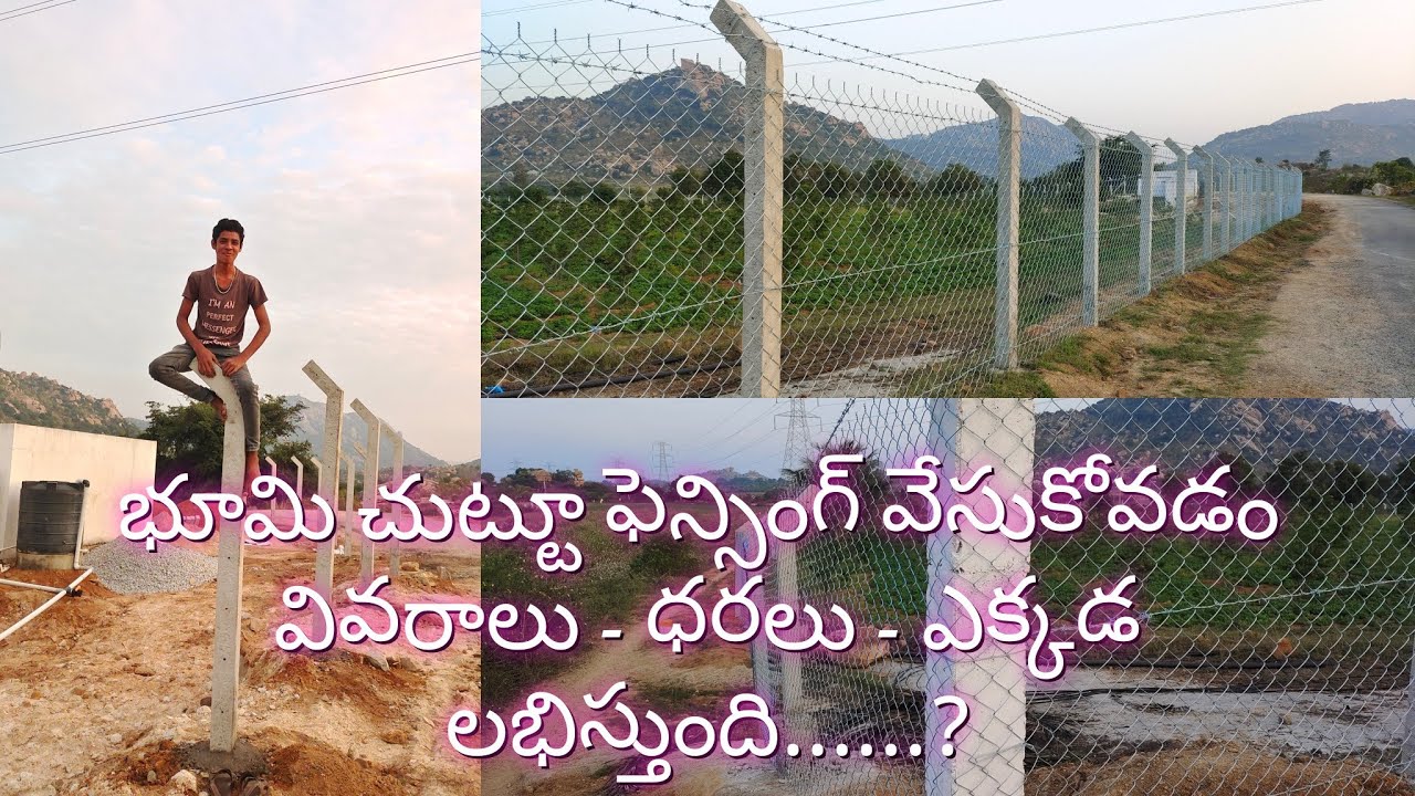 Fencing for agricultural land.....