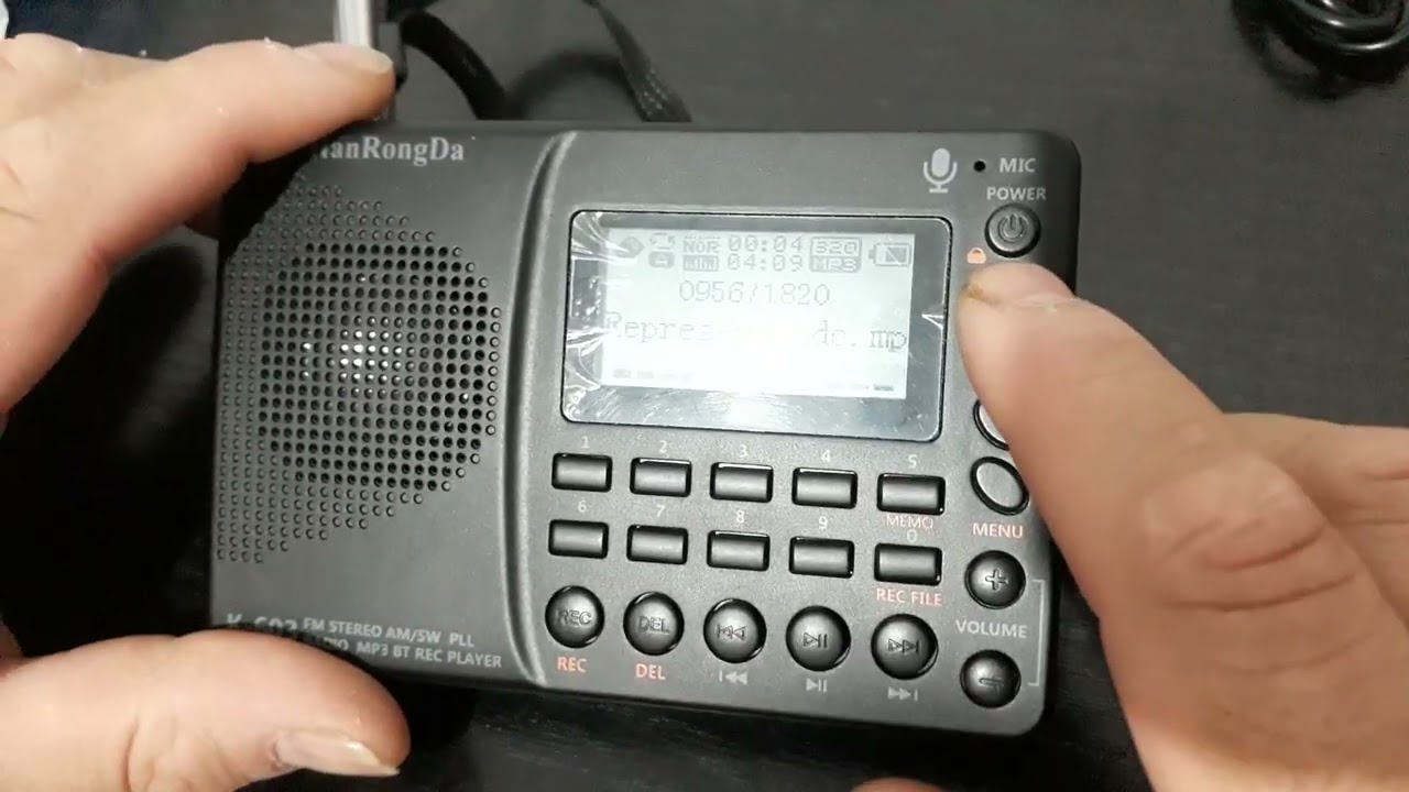 hrd K-603 HanRongDa radio DSP/PLL/FM/AM/SW/MP3/TF/BT/REC