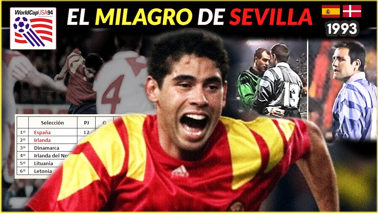 La Épica Noche que ESPAÑA se Clasificó al MUNDIAL USA 94 (RESUMEN)