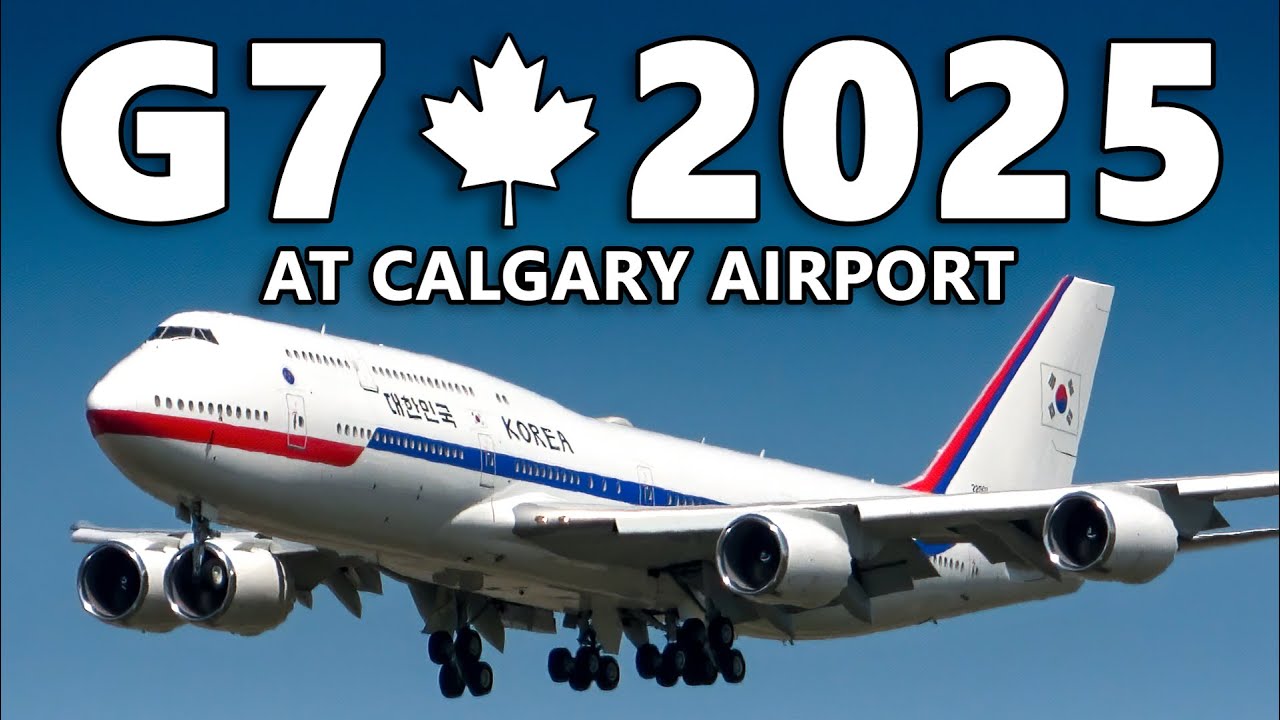 THE 2025 G7 SUMMIT at Calgary International Airport! VC-25A, 747-8, MV-22s and MORE!