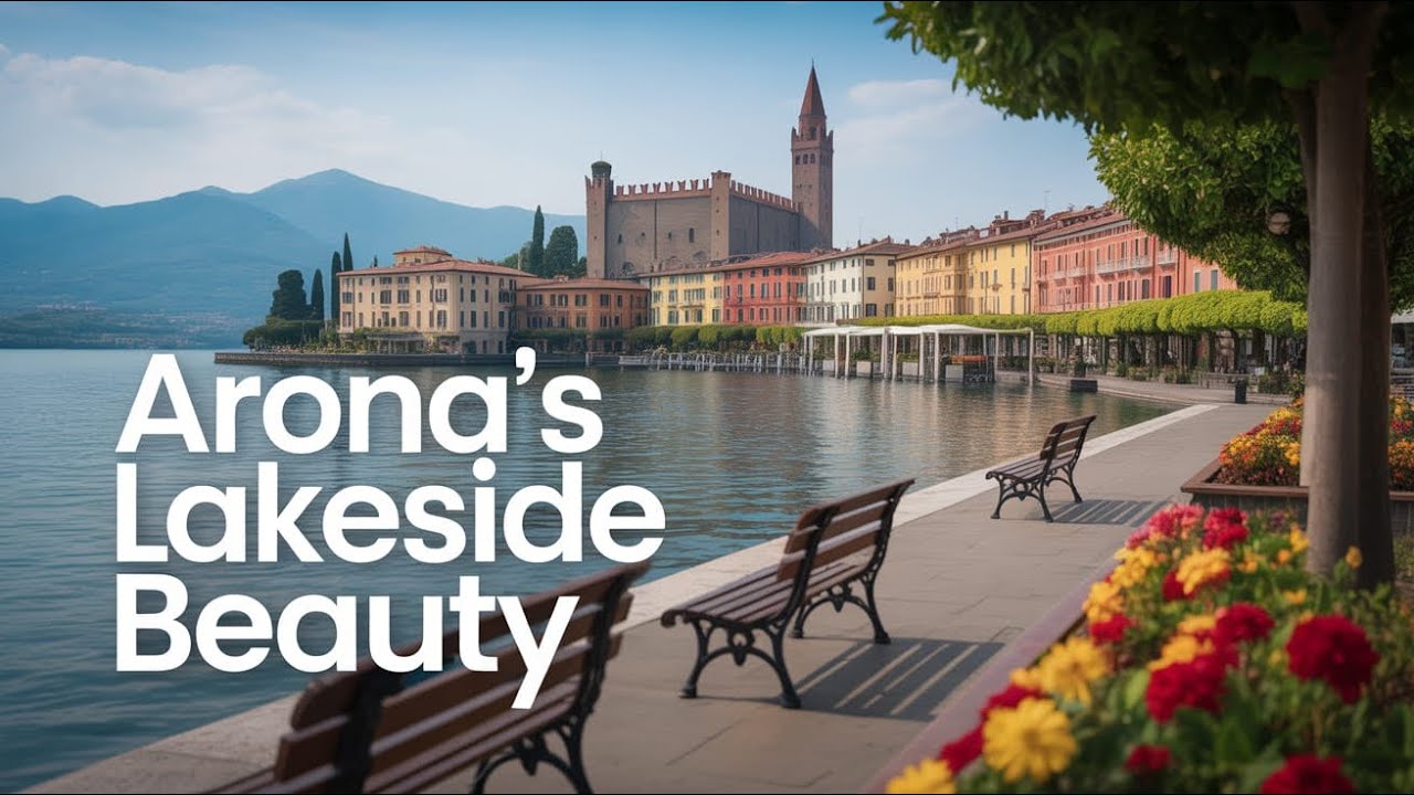 Arona lake maggiore Italy 🇮🇹| Arona hidden gem lake side town| walking tour Arona|