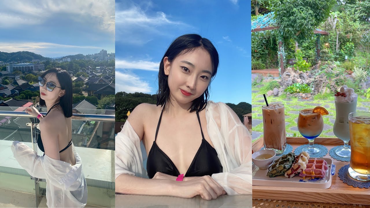 [VLOG] 1박2일 전주여행 | 라한호텔 | 수영장 | 한옥마을 | 몽유도 | 객리단길 | 미스테리 대저택 | 자매갈비전골 | 이르다카페
