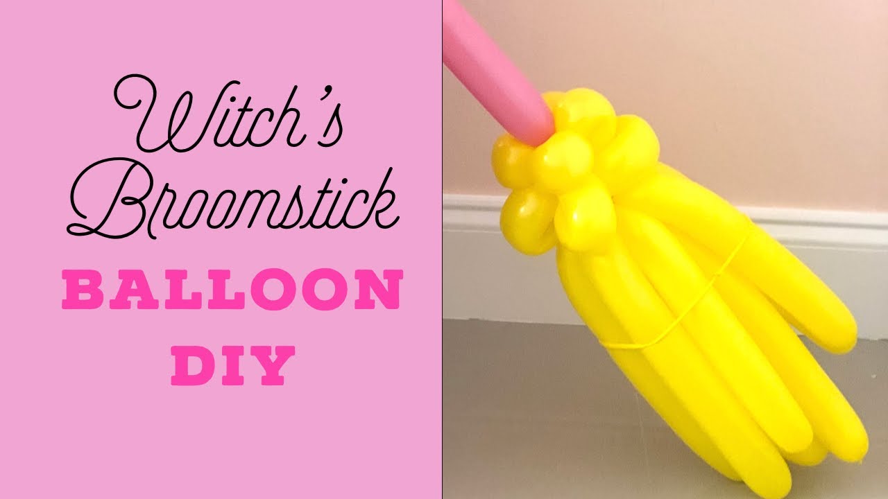 Witch’s Broomstick Balloon DIY