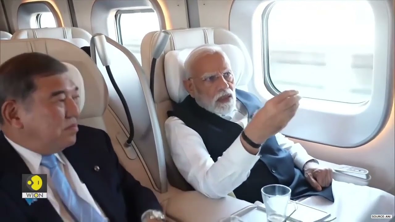 PM Modi Japan LIVE  PM Narendra Modi Takes Bullet Train Ride To Sendai   WION Live