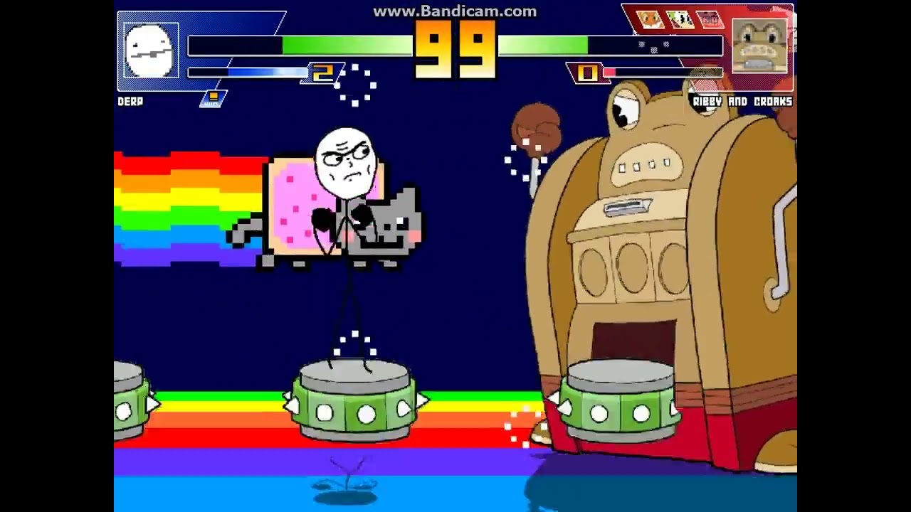 MUGEN battle #8078: Derp vs Cuphead Bosses 