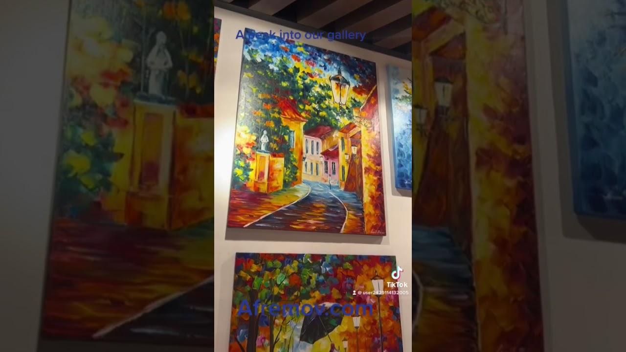 A visit to afremov gallery in merida Yucat&aacute;n Mexico