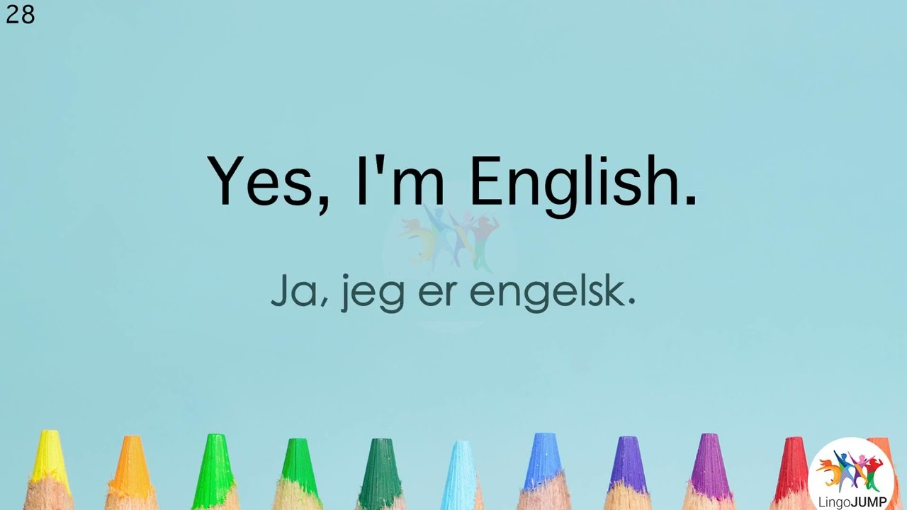 Lær Engelske uttrykk! Engelsk for nybegynnere! Ord & utrykk! Del 1