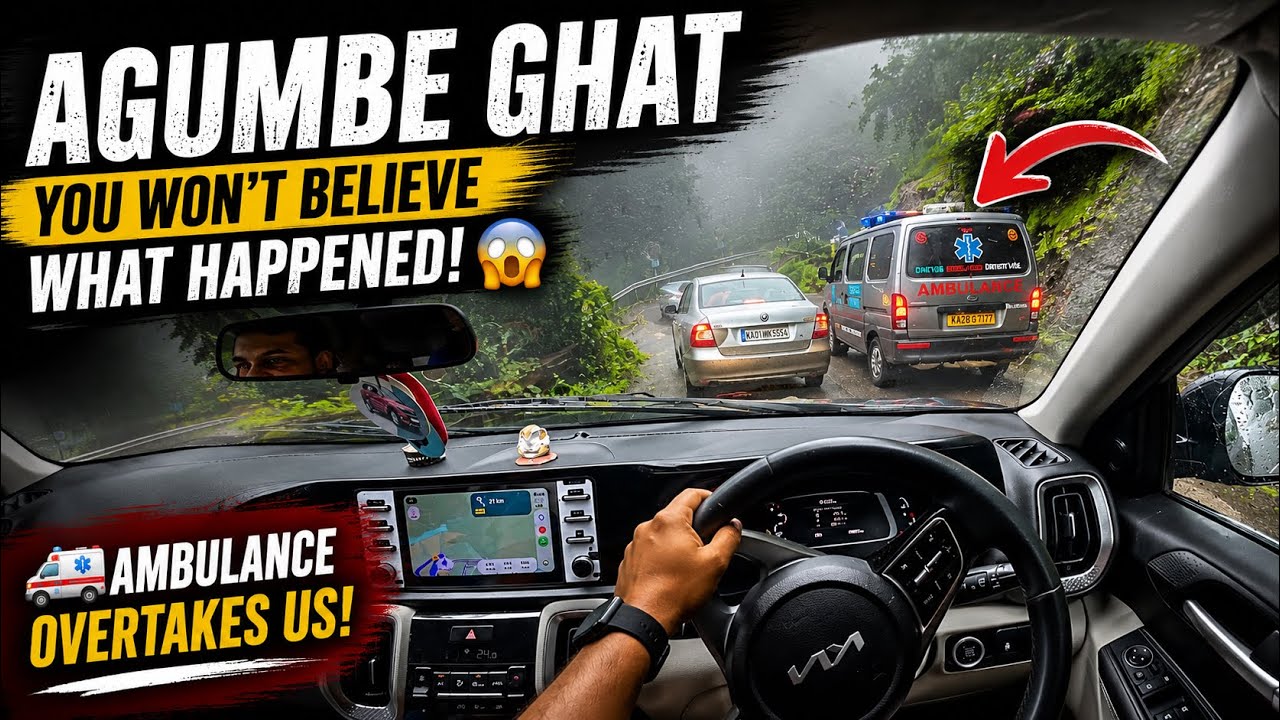 Agumbe Ghat in Heavy Fog 😱 | You Can&rsquo;t See the Road! | POV Drive