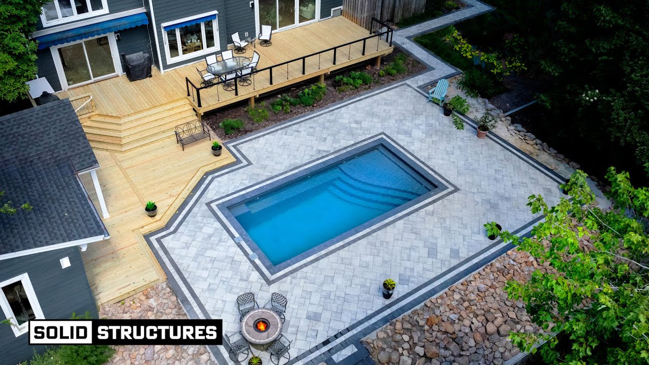 26' Bliss by Imagine Pools, with paver and deck installatioin