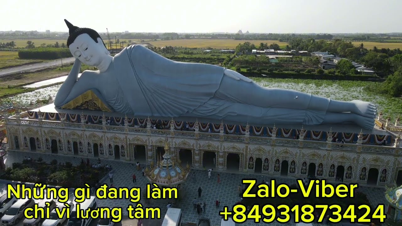 Hữu Duyên cùng đi với đoàn 90 Phật tử của Chùa Tổ đình Tôn Thạnh cần giuộc Long An đến chùa phật nằm