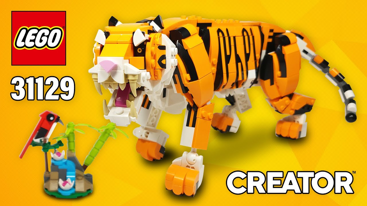 LEGO Majestic Tiger [31129] from Creator | Building Instructions Step-by-Step | Top Brick Builder