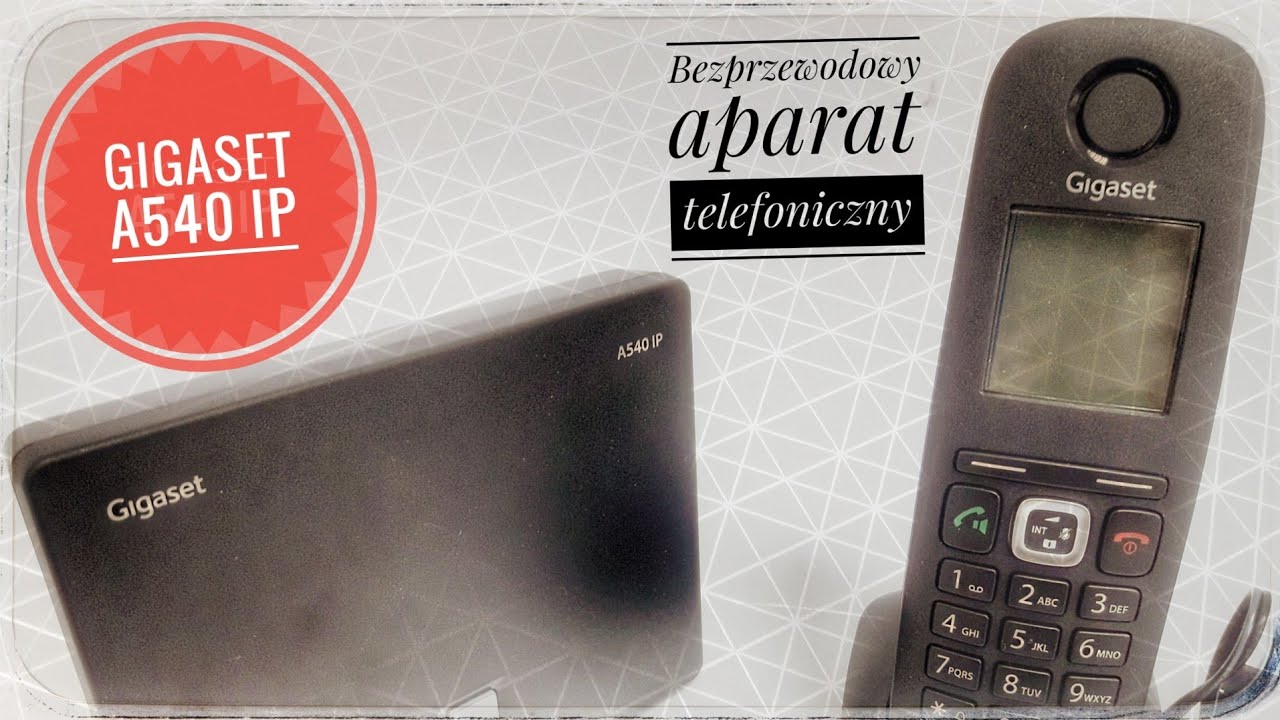 Bezprzewodowy aparat telefoniczna GIGASET A540 IP | ForumWiedzy