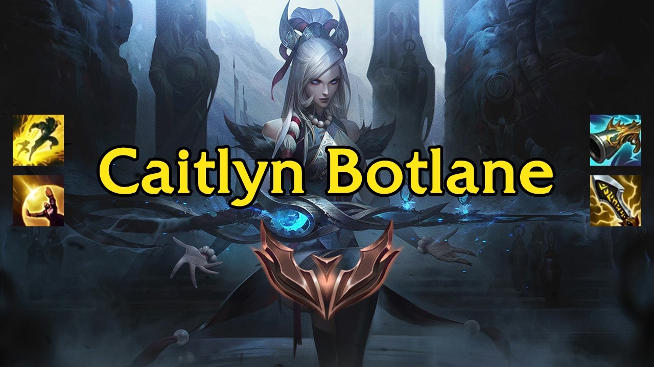 SoloQ Bronze Caitlyn botlane gameplay by Camzo