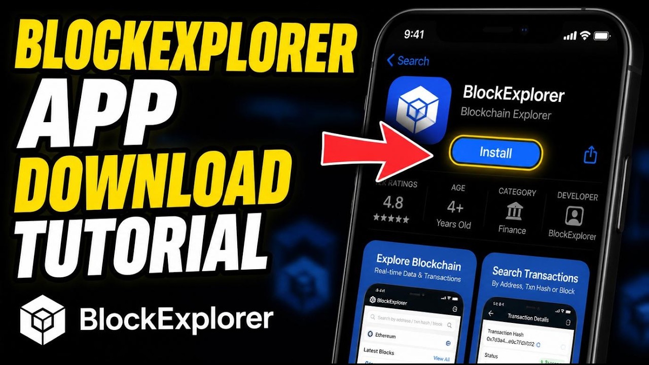 How to download BlockExplorer app for viewing on-chain transactions - Easy Tutorial