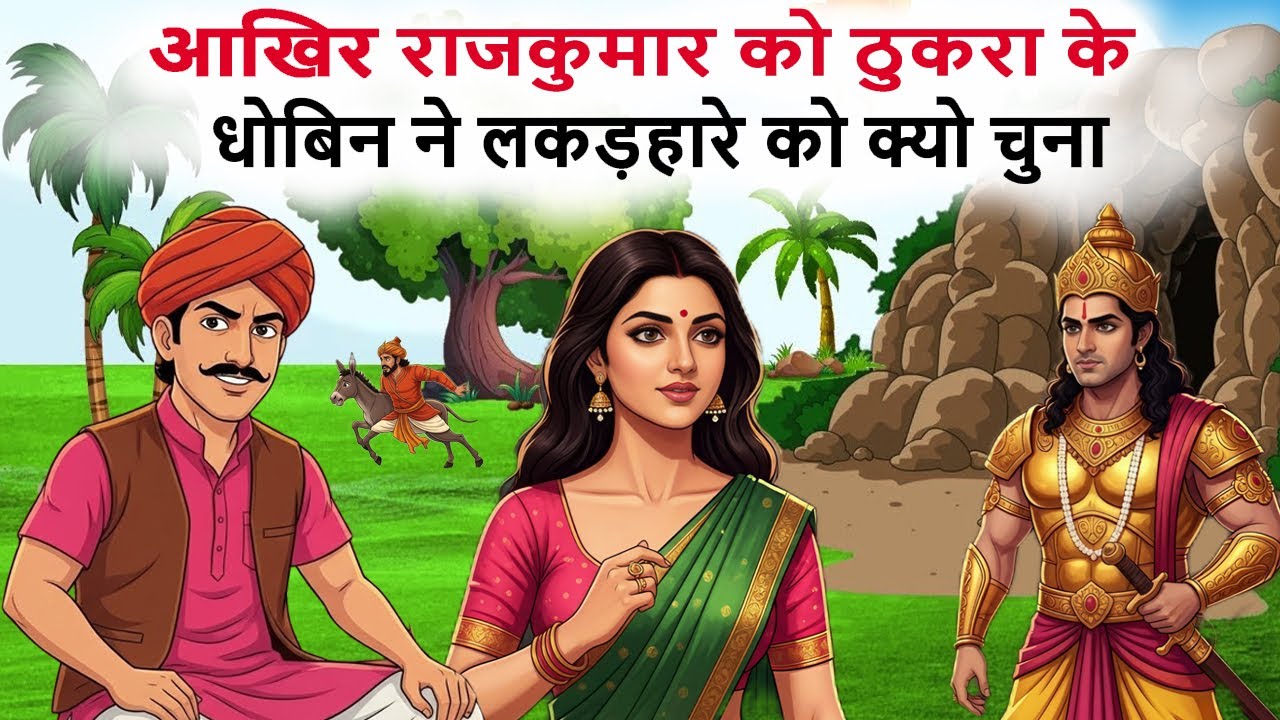 आखिर क्यो राजकुमार को ठुकरा के धोबिन ने लकड़हारे को चुना रोचक कहानी | hindi kahani | moral stories