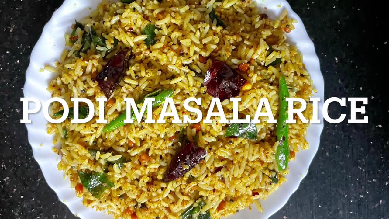PODI MASALA RICE | SPICY AND TASTY RICE RECIPIE