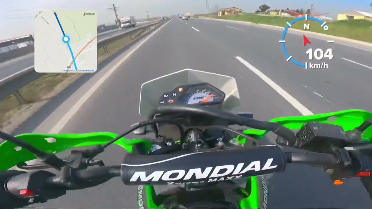 mondial x-treme max 200i GPS Top Speed (son hız denemesi)