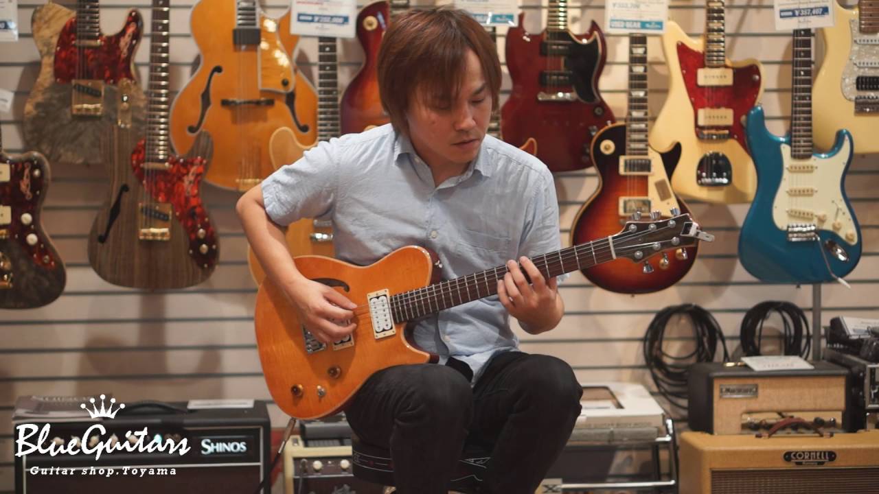 Blue Guitars - Style-N Nishgaki Guitars / Cirrus Semi-hollow - Burst