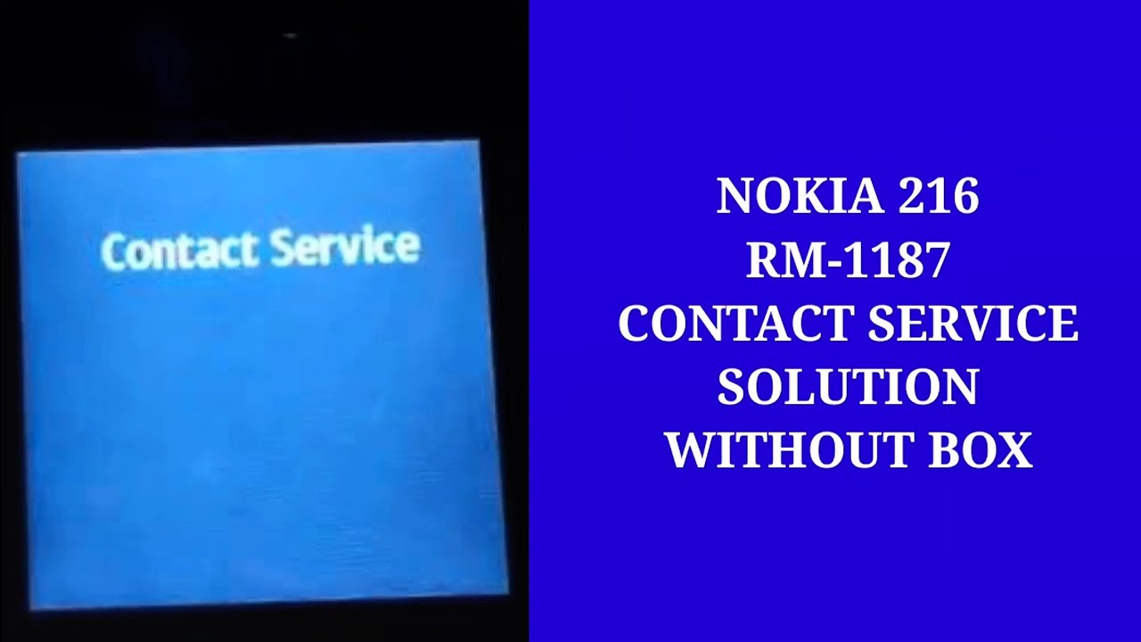 Nokia 216 RM-1187 Contact Service Solution Without Box | Nokia 216 Flashing