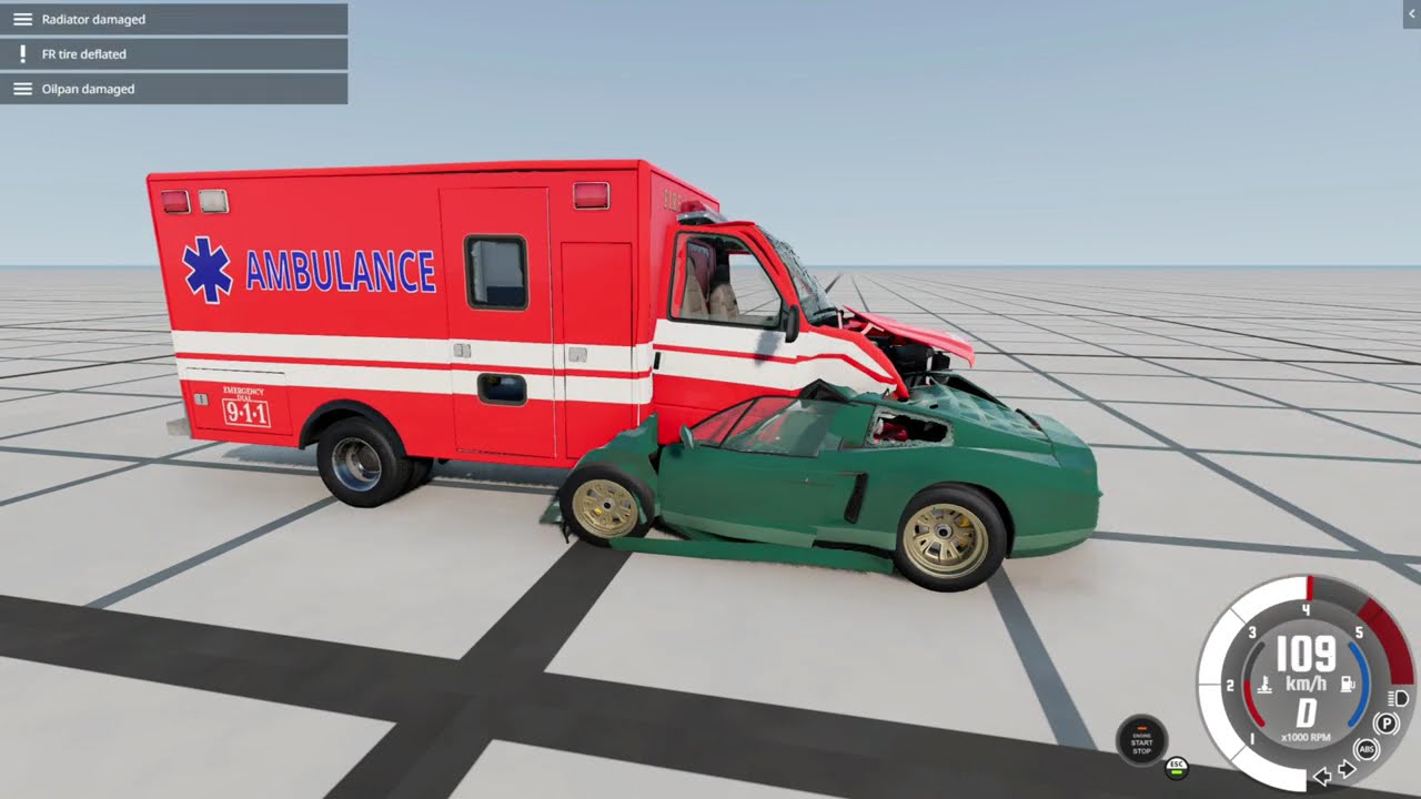 BNG Drive - různý krutý crashe, sanita, kamion, zdi, sporťáky, slowmo 4K/60