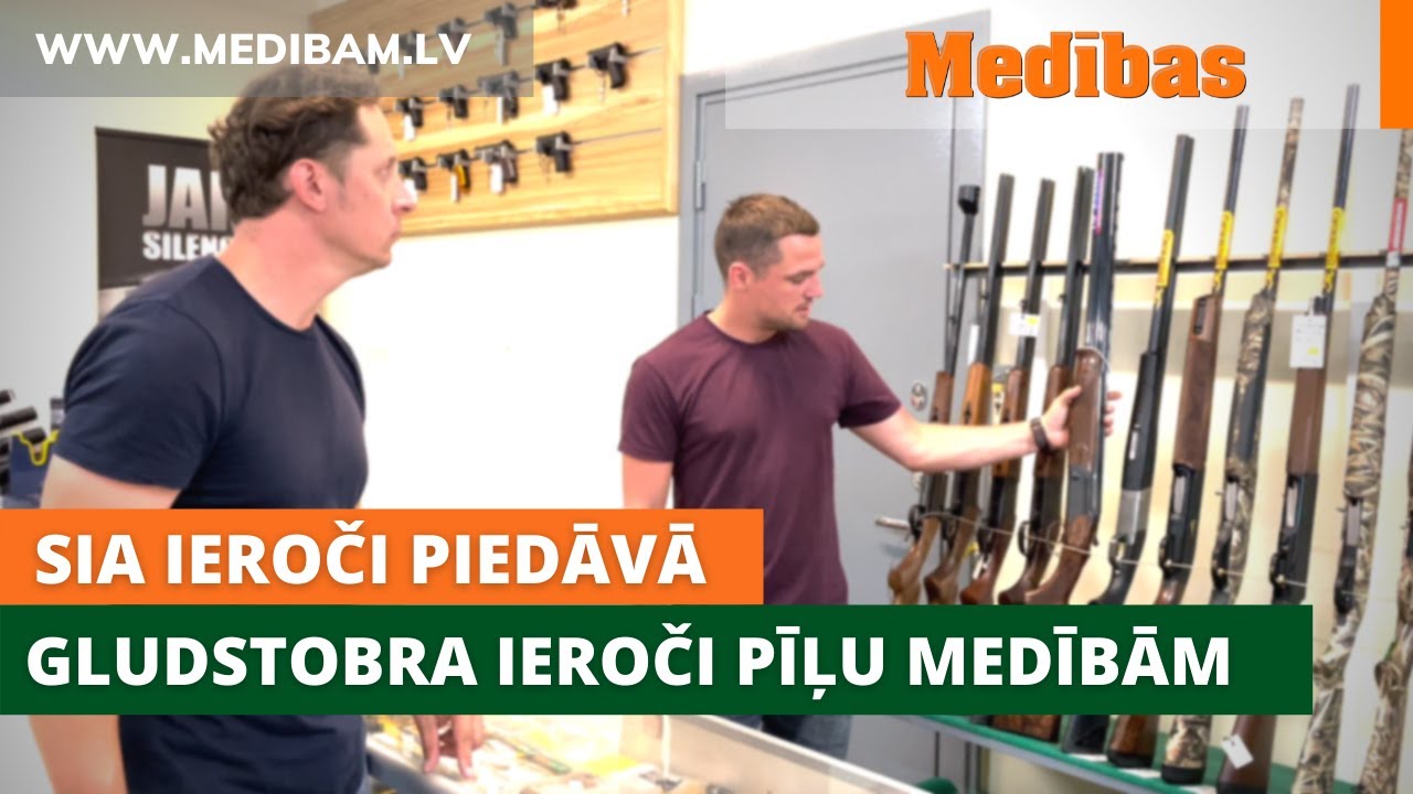 Gludstobra ieroči pīļu medībām. Piedāvā SIA 