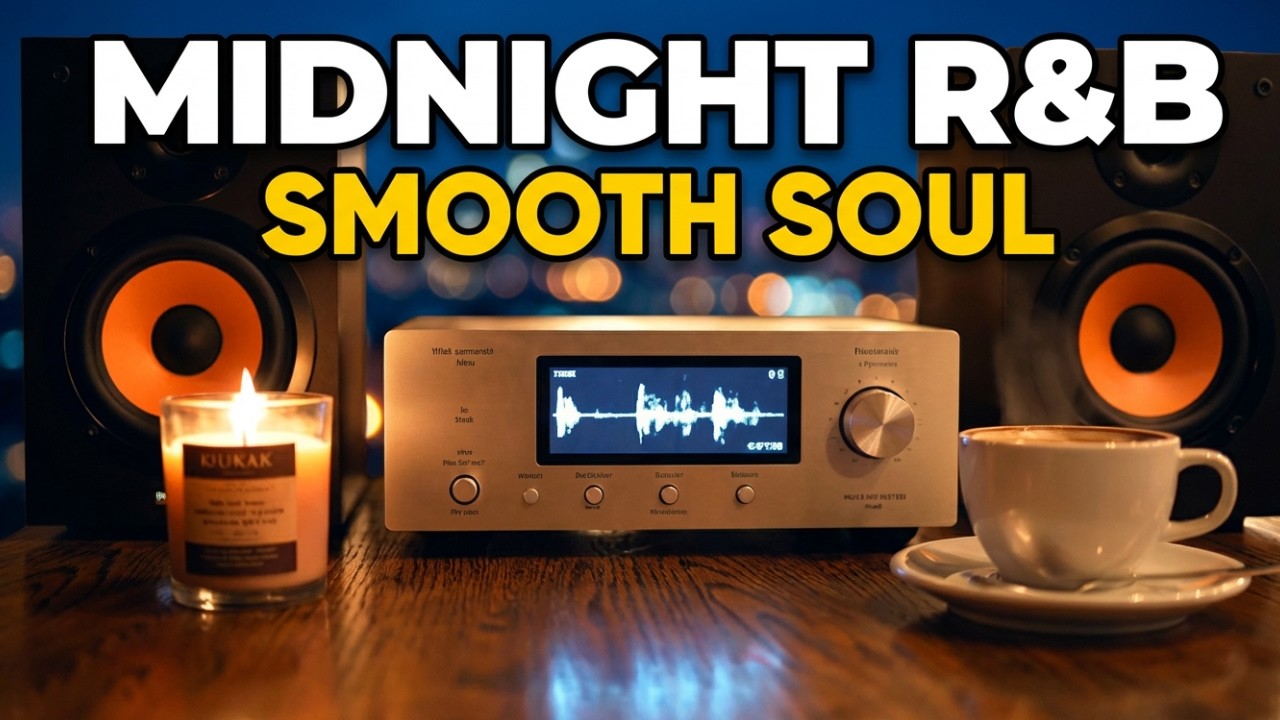 Peaceful Soulful R&B Instrumentals in Midnight Desk Setup for Deep Work & Focus 🌌🎧